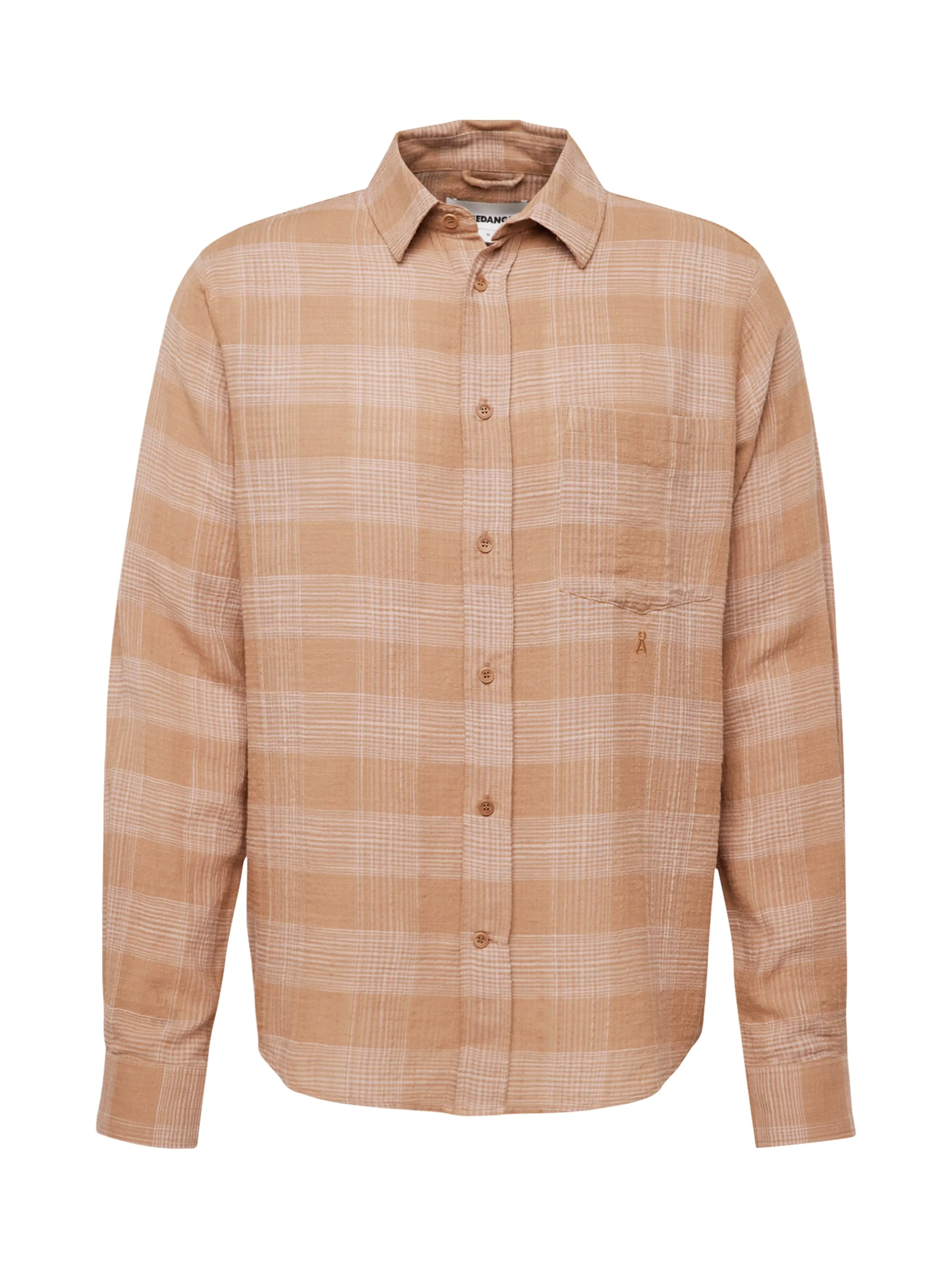 Ajuste confortable Camisa 'Flaavien' ARMEDANGELS en Caramelo