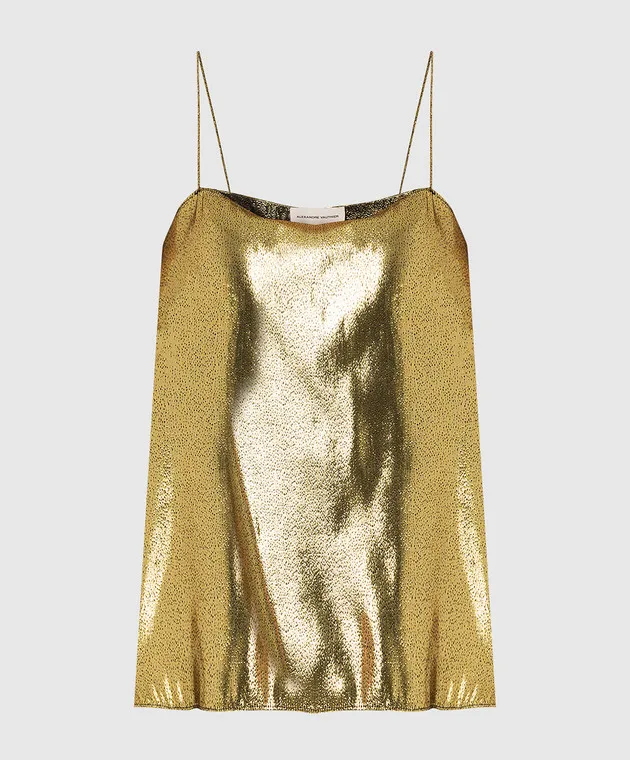 ALEXANDRE VAUTHIER Silk top with lurex