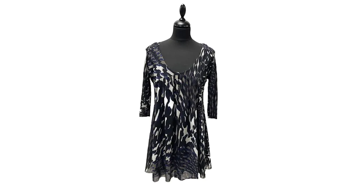 Autre Marque Blusón Negro y Blanco 