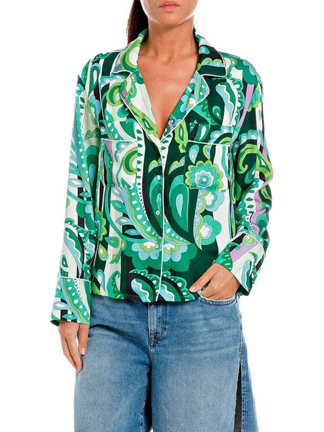 BLAZER ESTAMPADA SEDOSA REPLAY