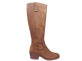 BOTA DE CAÑA ALTA EN PIEL SERRAJE PLUMERS COLOR CUERO 9349
