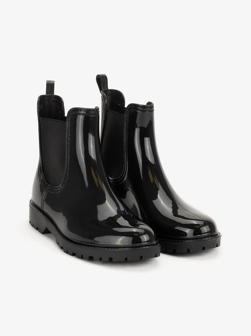 BOTIM DE CHUVA CHELSEA EM BORRACHA POLIDA