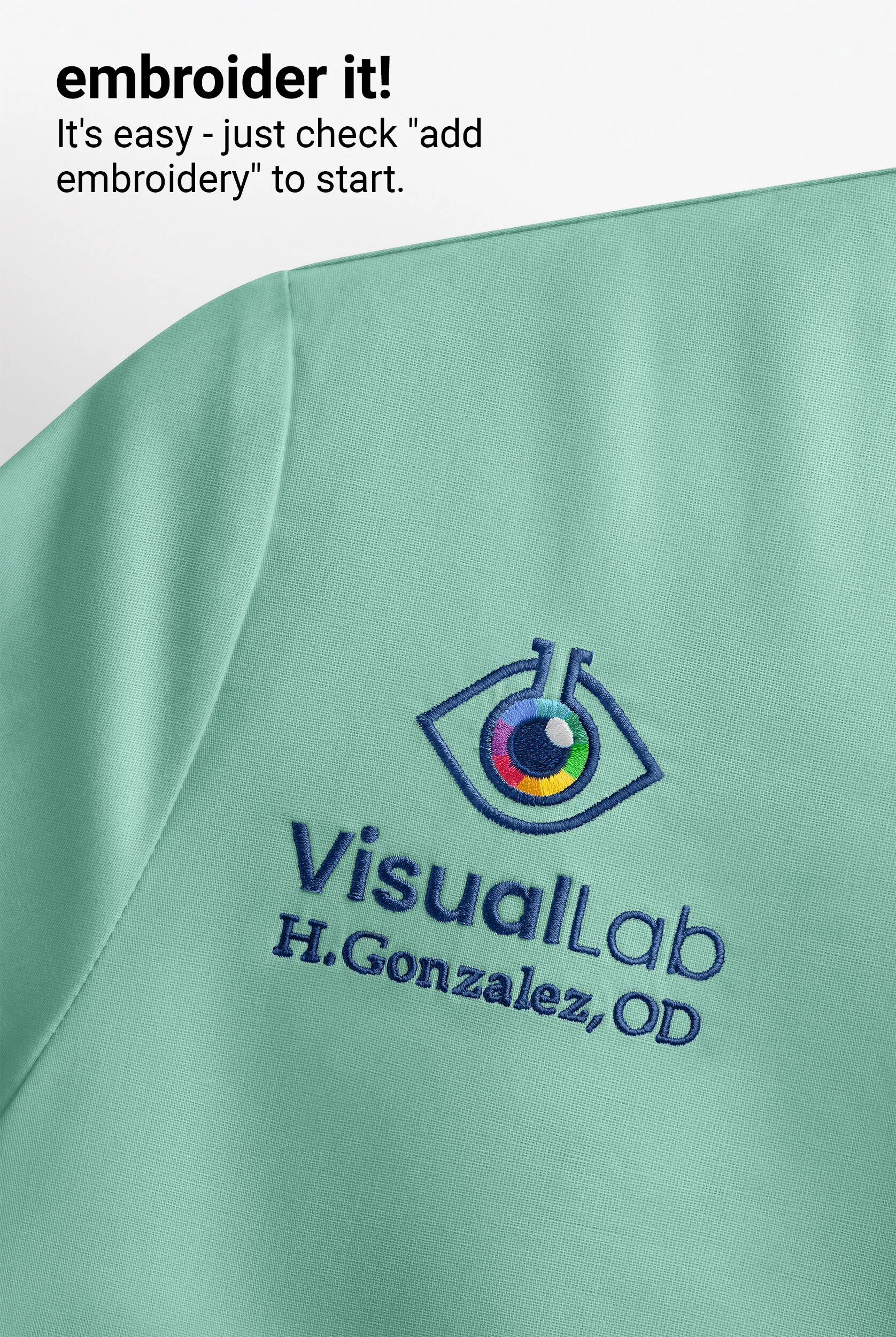 Camisa médica Infinity GNR8 STRETCH con tapeta con cremallera y 3 bolsillos para hombre