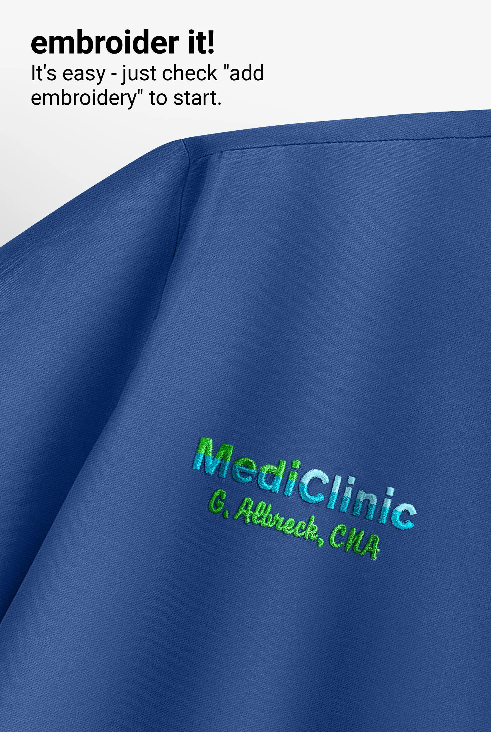 Camisa médica UA Advantage STRETCH con cuello en V y 2 bolsillos para hombre 