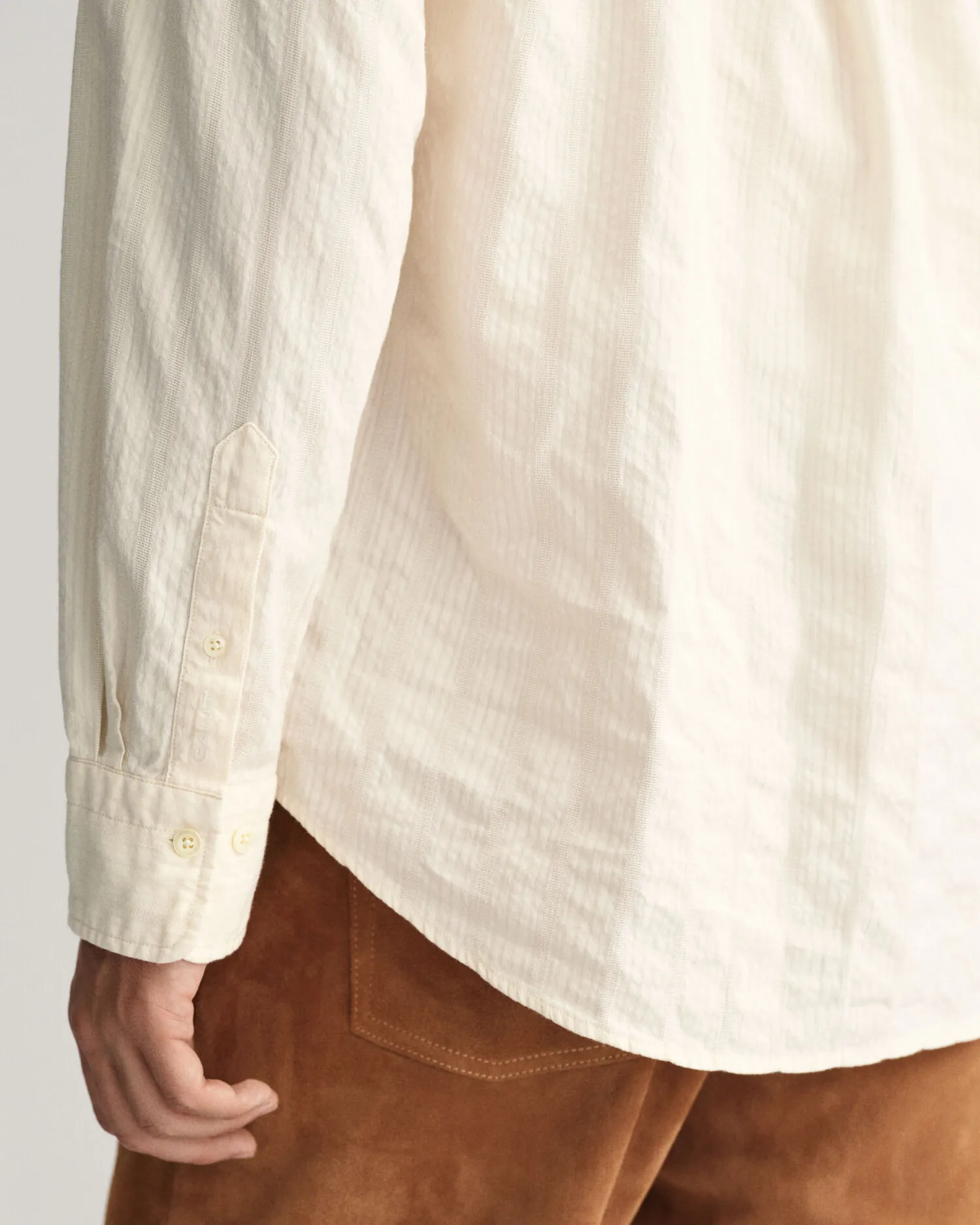 Camisa Relaxed Fit Dobby Stripe