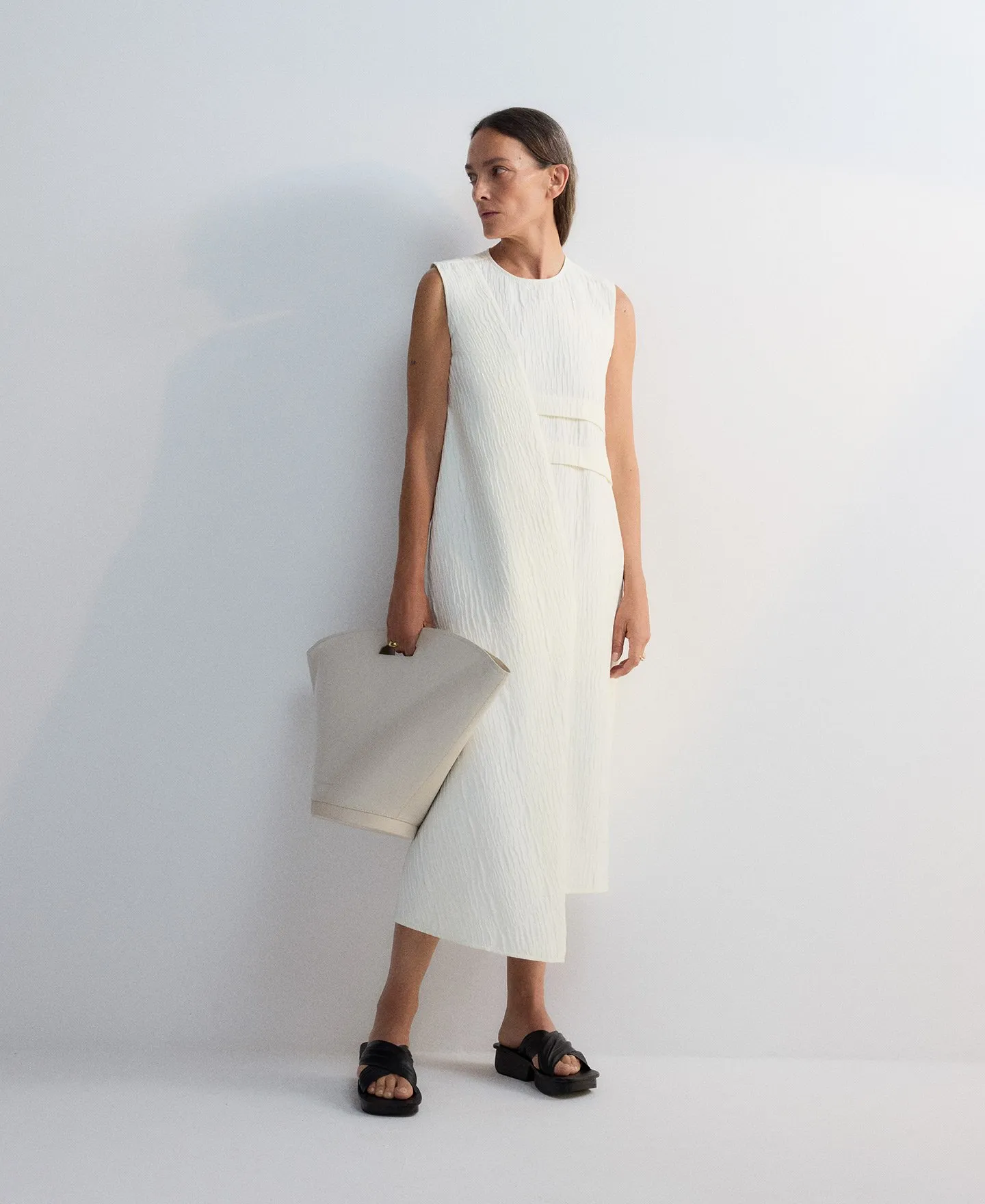 Capazo piel responsable crudo mujer