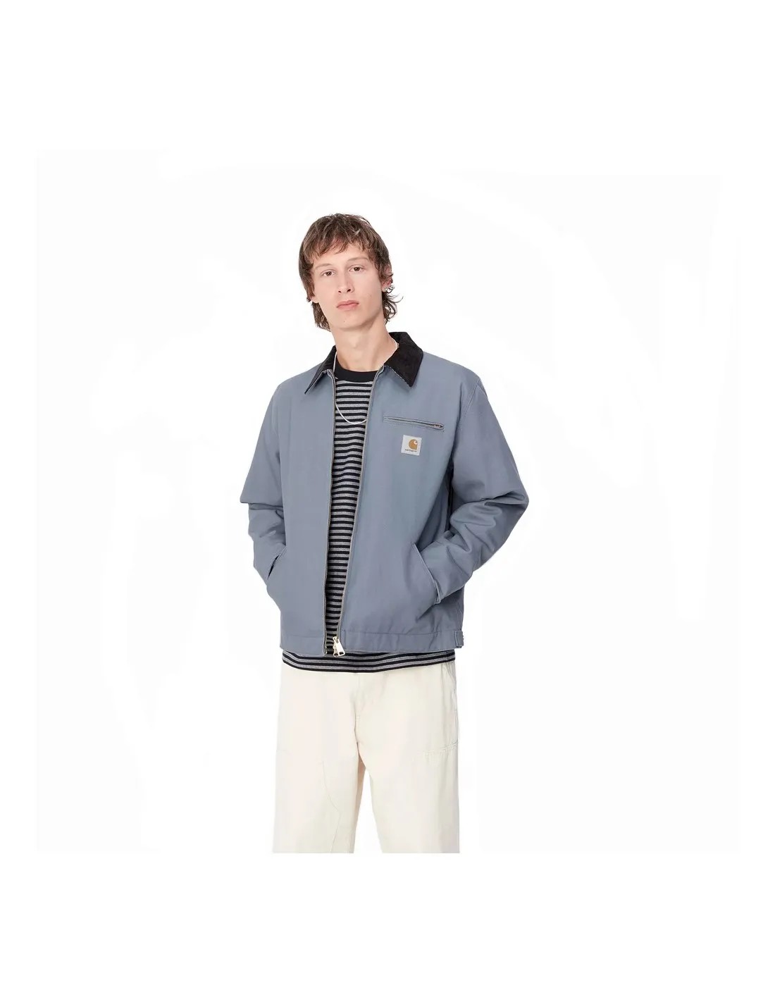 CARHARTT WIP DETROIT JACKET DOVE GREY/BLACK RIGID