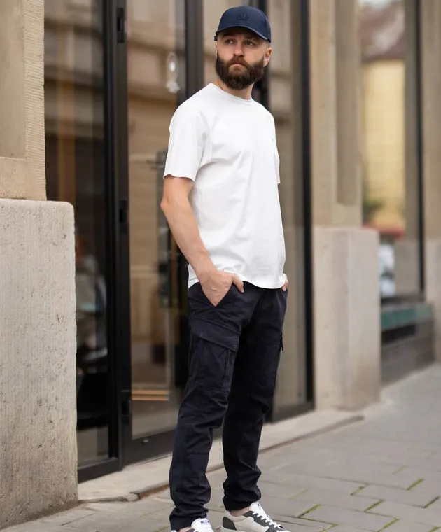 C.P. Company White t-shirt with logo patch
