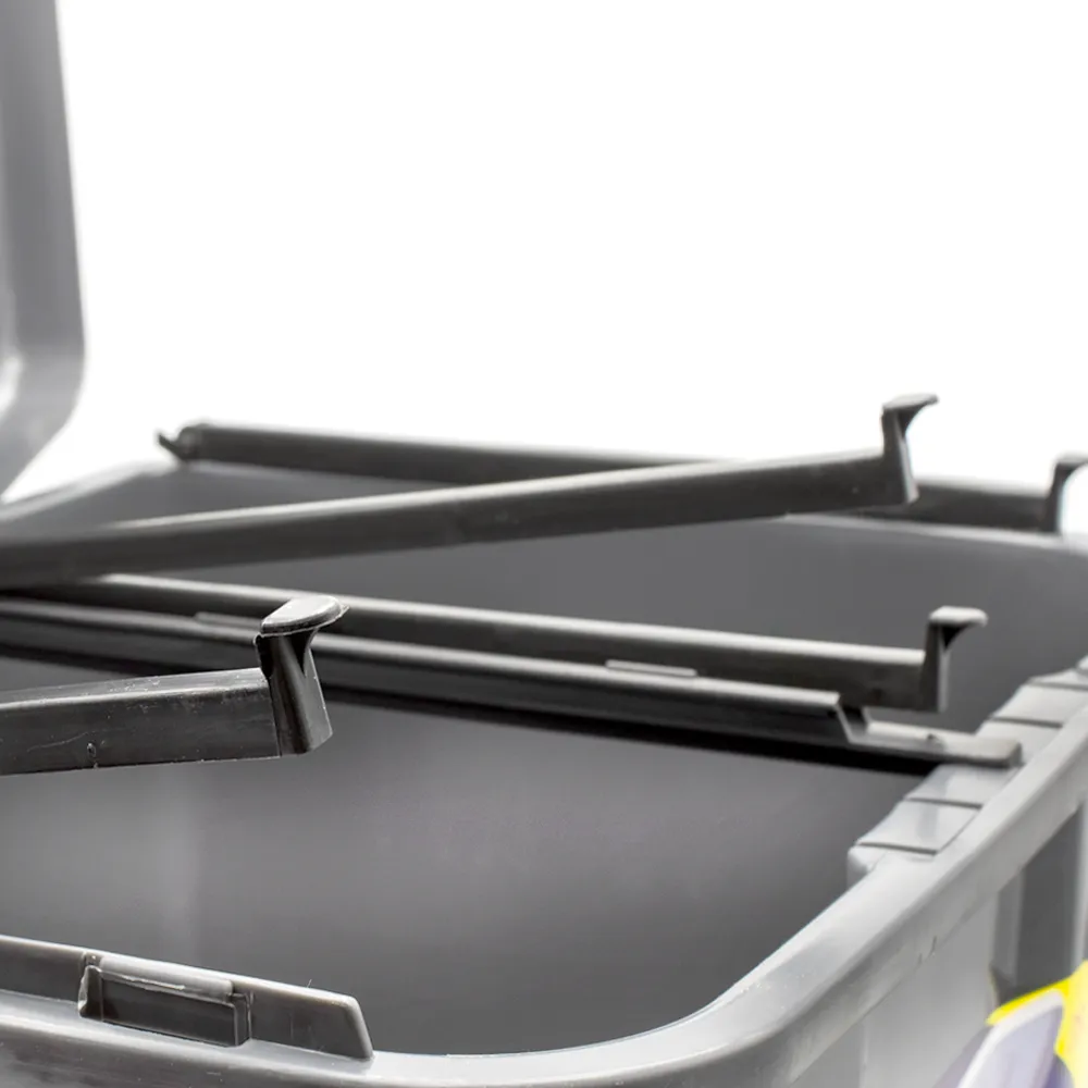Cubo Basura Reciclaje Plastico Apertura Pedal 35 Litros Gris