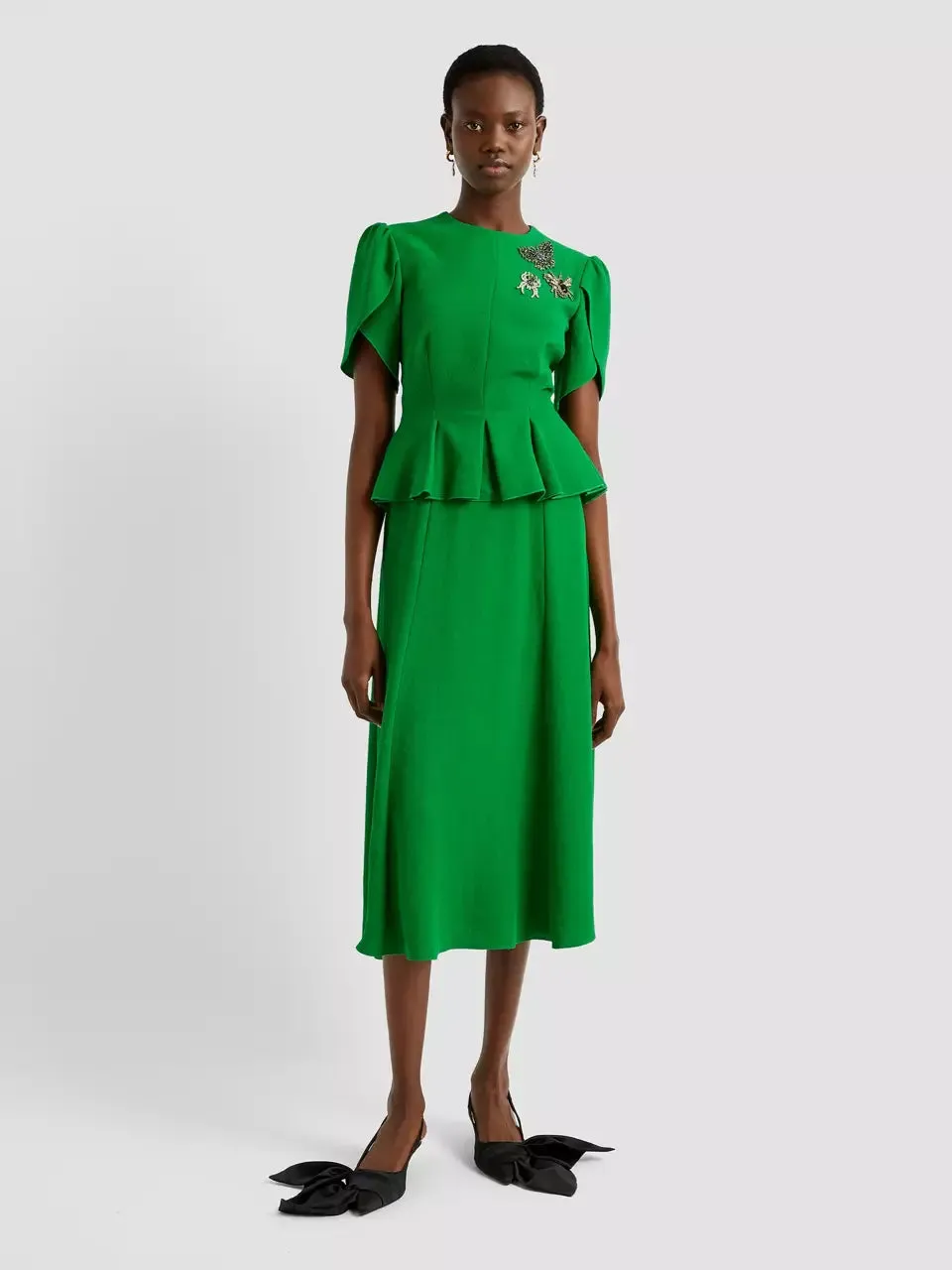 Erdem Vestido Midi Peplum