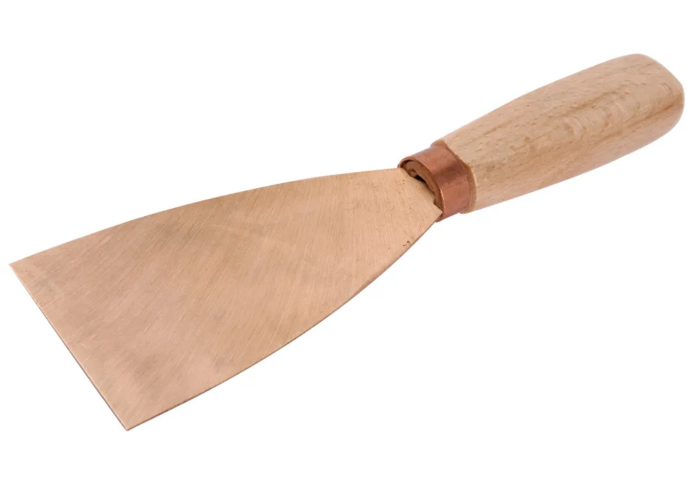 Espátula 40 mm, flexible, cobre-berilio, sin chispas, para zonas ATEX