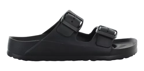 Green Box Sandalia Hebilla Full Plastic Negro Juvenil 78172