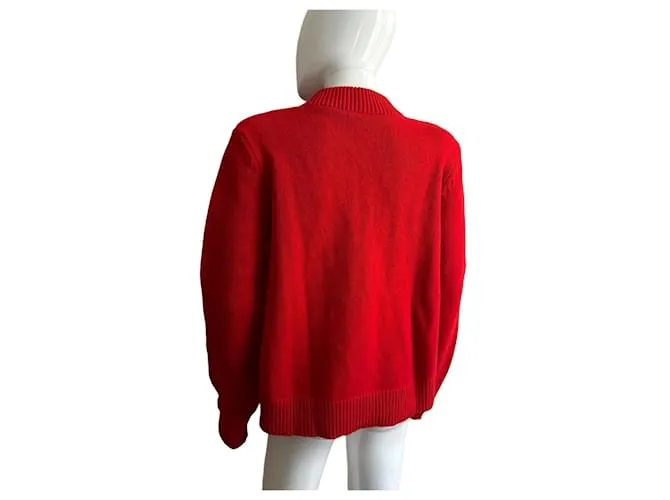 Moncler Cazadora bomber de punto roja 