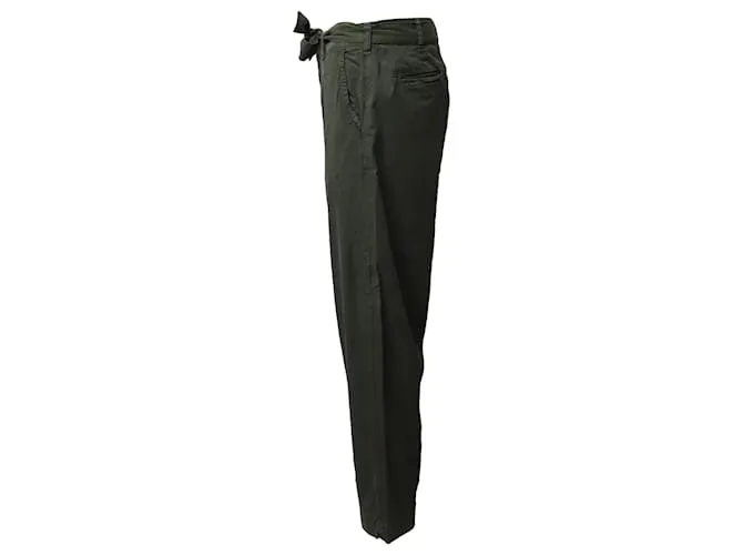 Pantalón fluido Ba&sh Parker de lyocell verde Caqui 