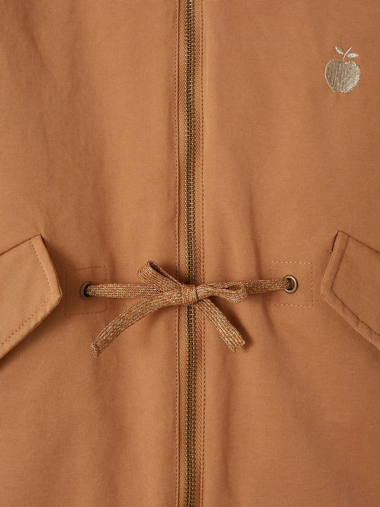 Parka con capucha, chaqueta acolchada brillante y forro de sherpa 3 en 1 para niña