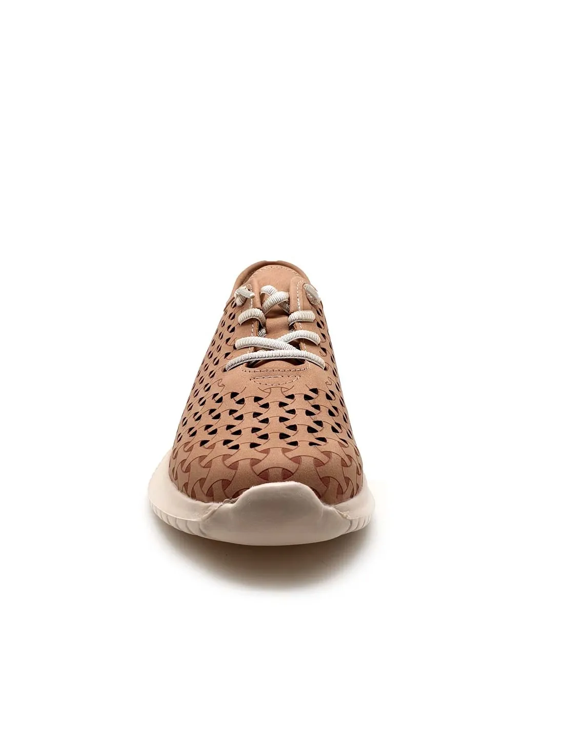 RELAX4YOU SNEAKER MUJER PIEL CALADA CORDÓN ELÁSTICO Y CUÑA 1000CUERO