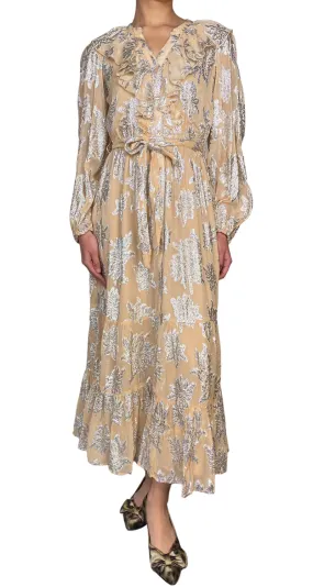 RIVER ISLAND Vestido Fibras Metalizadas