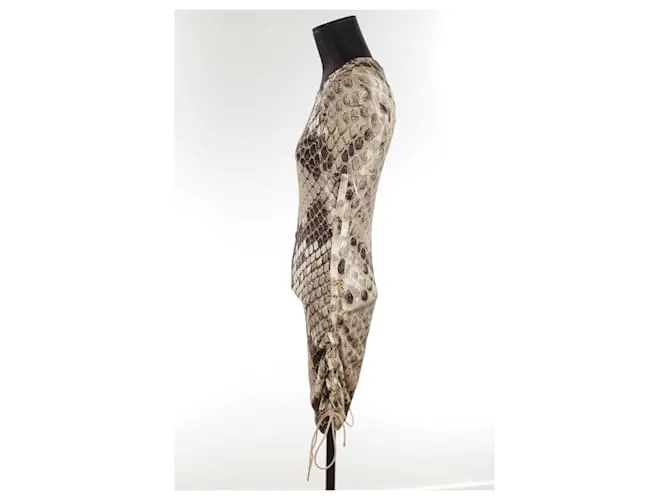 Roberto Cavalli Vestido beige 
