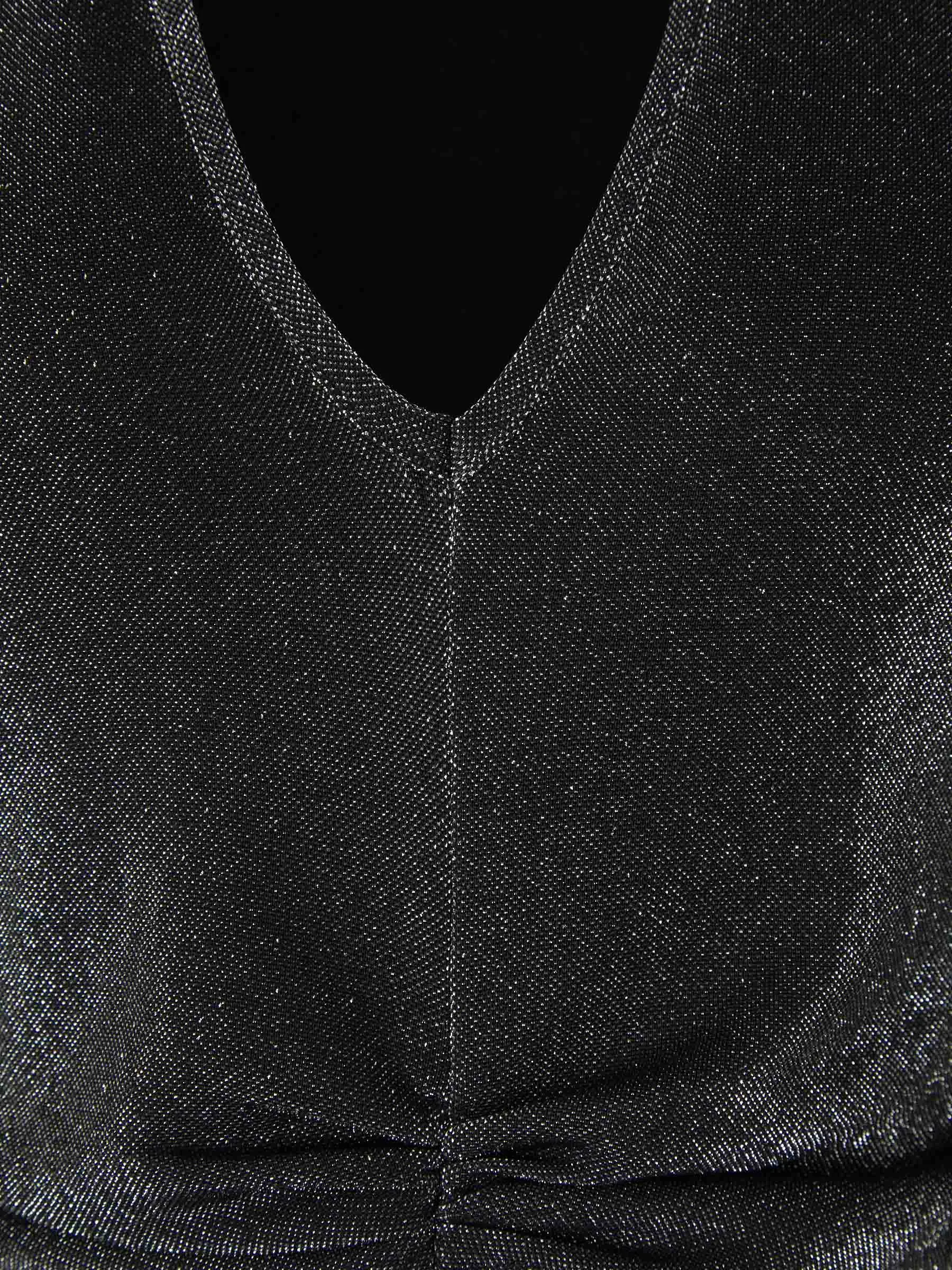 Rotate Vestido Metalizado Maxi