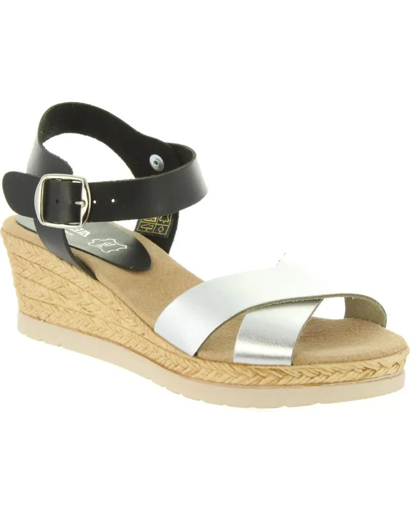 Sandalias de Mujer CUMBIA 30999 VACHETTA COMBI PLATA