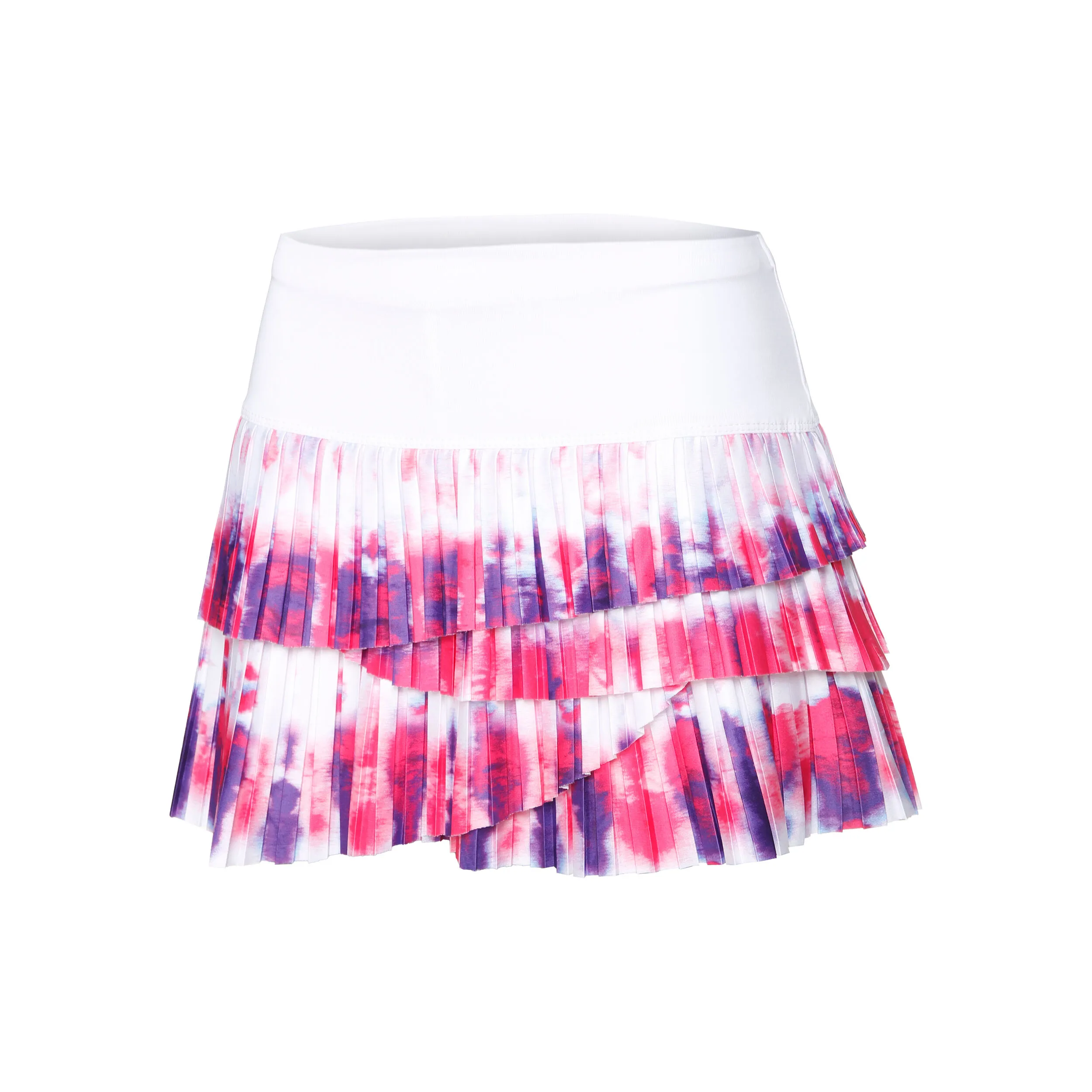 Sunburst Pleated Scallop Falda Mujeres