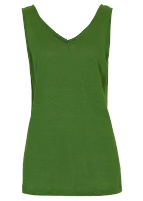Top sin mangas Verde