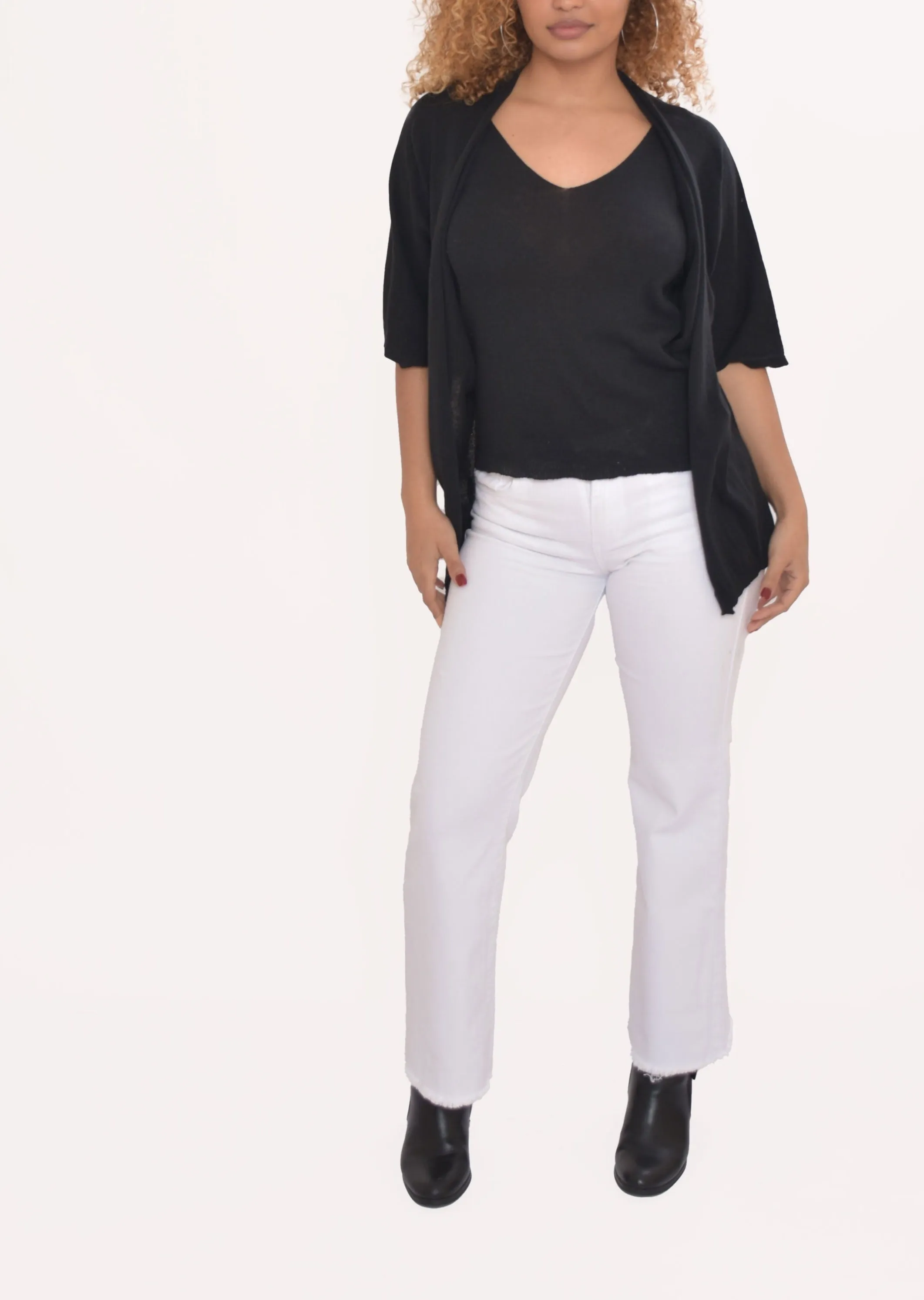TOP Y CHAQUETA NEGRA