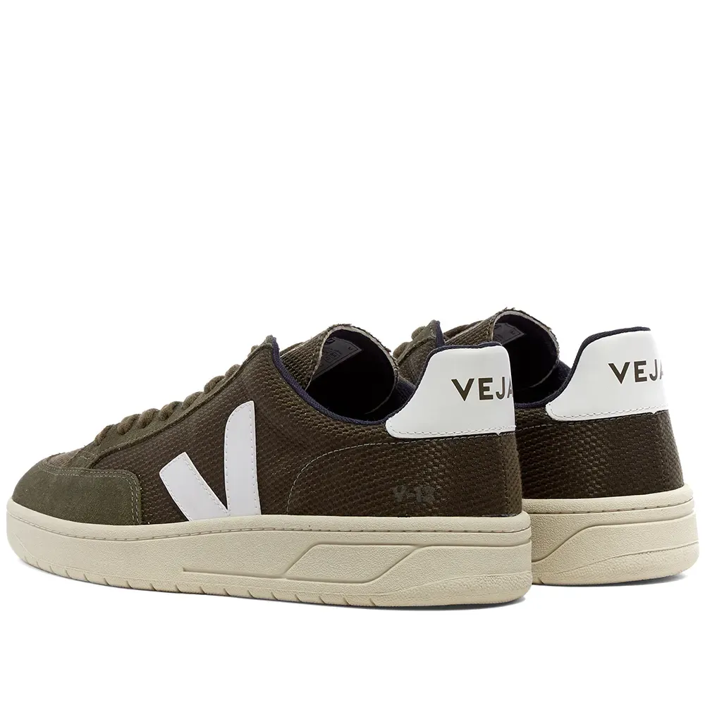 VEJA V-12 B-MESH SNEAKER OLIVE & WHITE