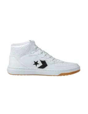 ZAPATILLA BOTITA CONVERSE RIVAL MID BLANCO LOGO NEGRO