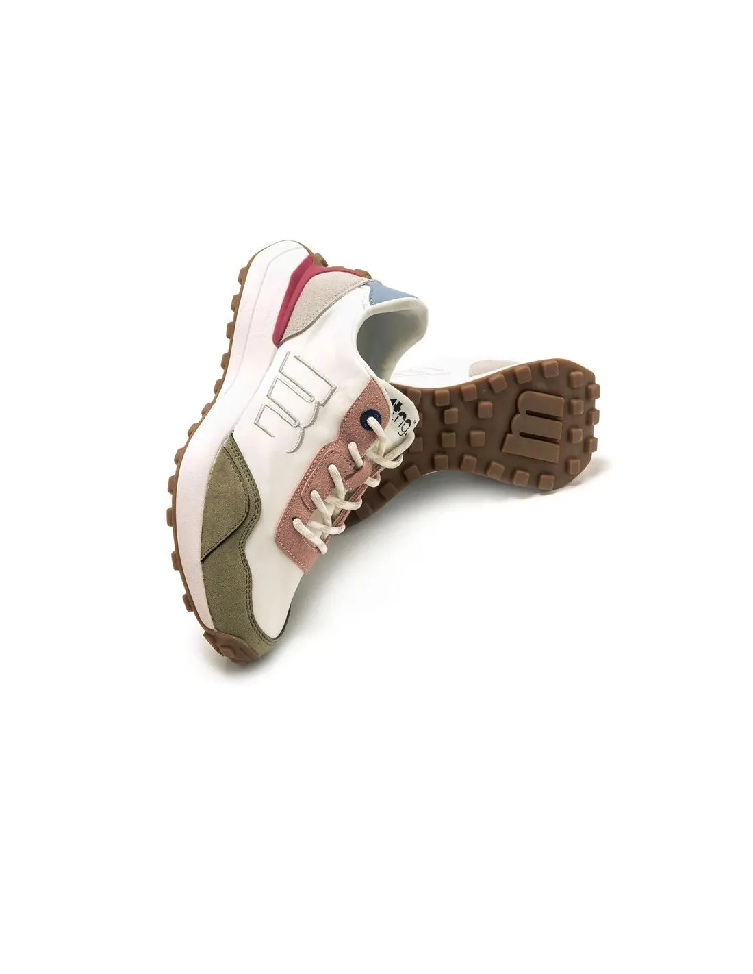 Zapatillas Mustang Zinc Nole Blanco Plity Rosa Mujer