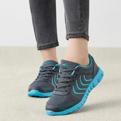 Zapatos De Tenis Elásticos Casuales Para Mujer
