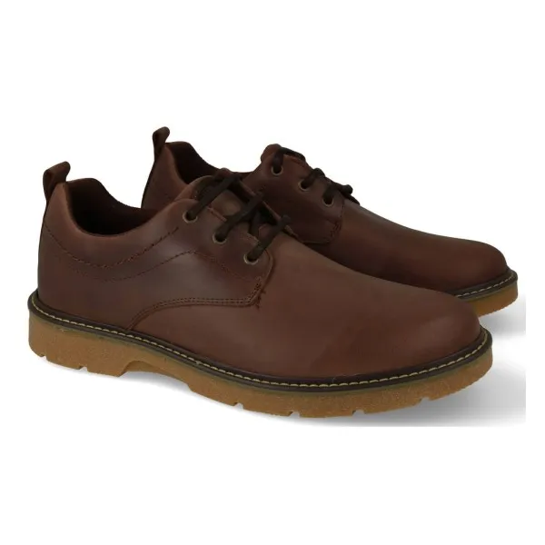ZAPATOS HOMBRE MARRONES PIEL MOD. MIKAEL