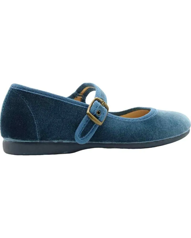 Zapatos TOKOLATE  de Niña M TERCIOPELO  AZUL