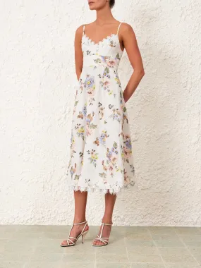 Zimmermann Vestido Floral Apliques